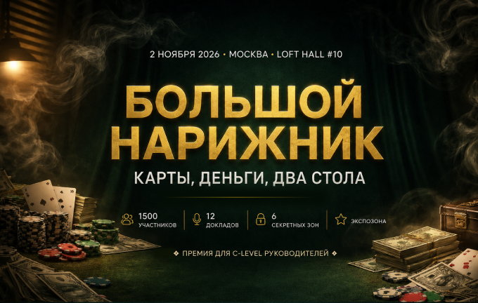 Обложка мероприятия Большой Нарижник: карты, деньги & два стола