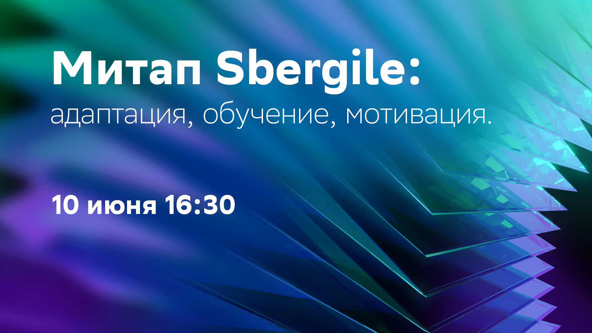 Обложка мероприятия Митап Sbergile: адаптация, обучение, мотивация.