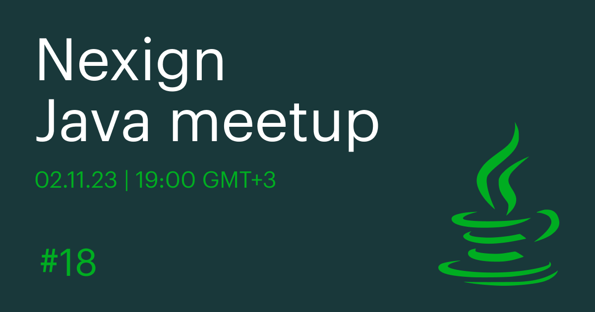 Cover of event Nexign Java Meetup #18