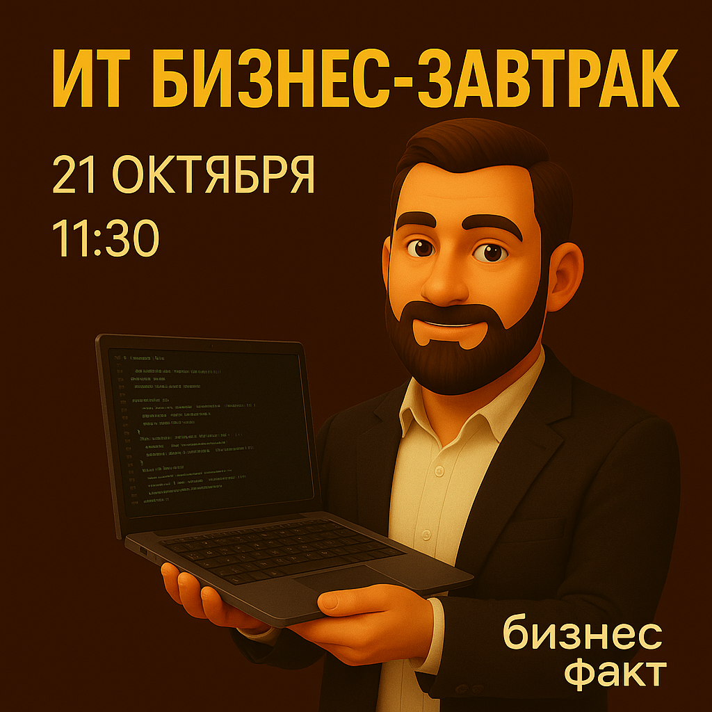 Обложка мероприятия Бизнес-завтрак для IT в Москве от Бизнес Факт
