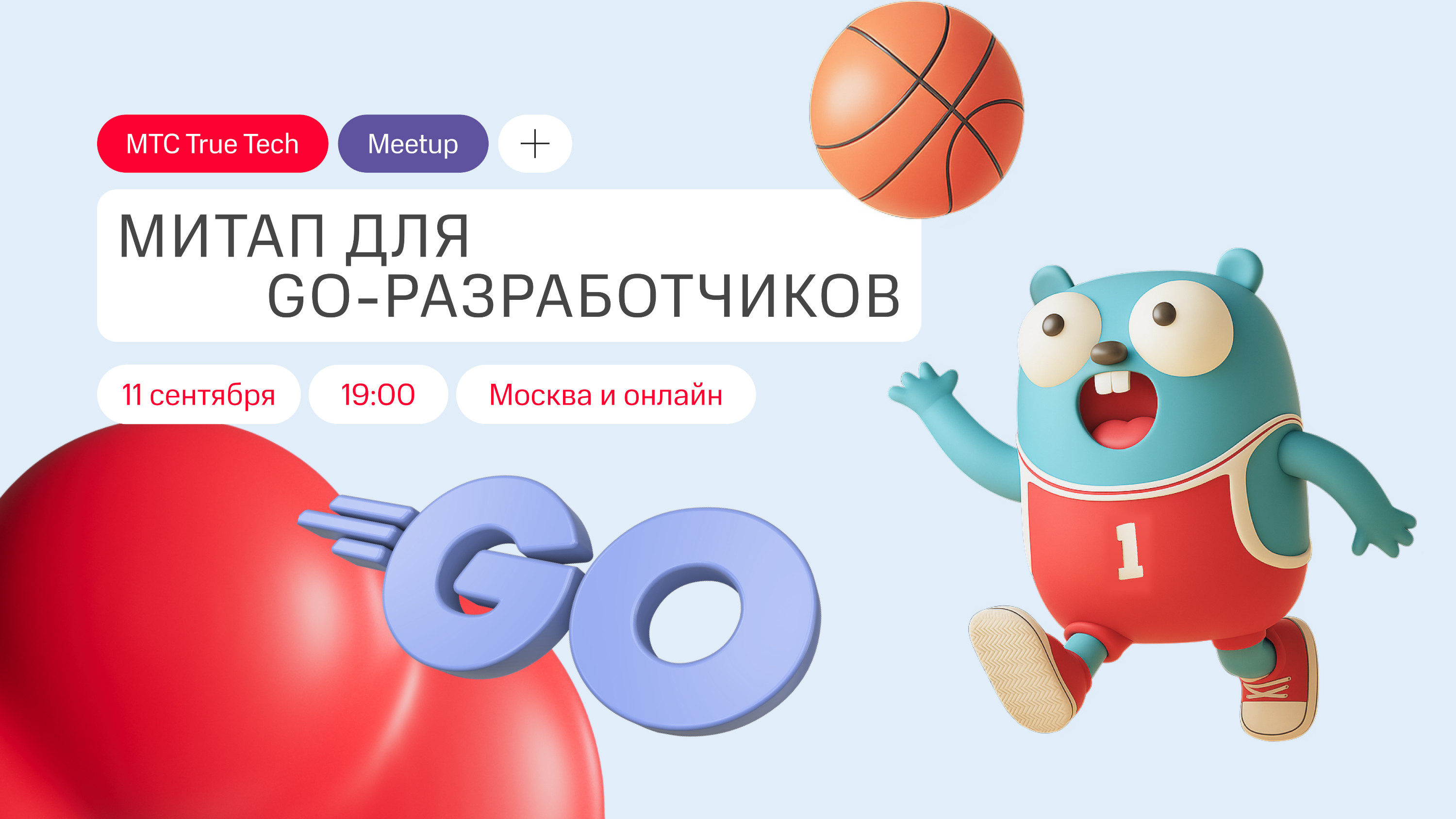 Обложка мероприятия True Tech Go: митап для Go-разработчиков