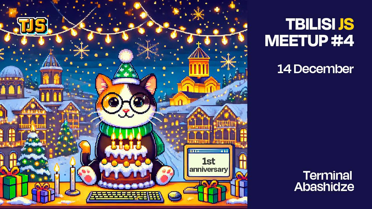 Обложка мероприятия Tbilisi JS Meetup #4