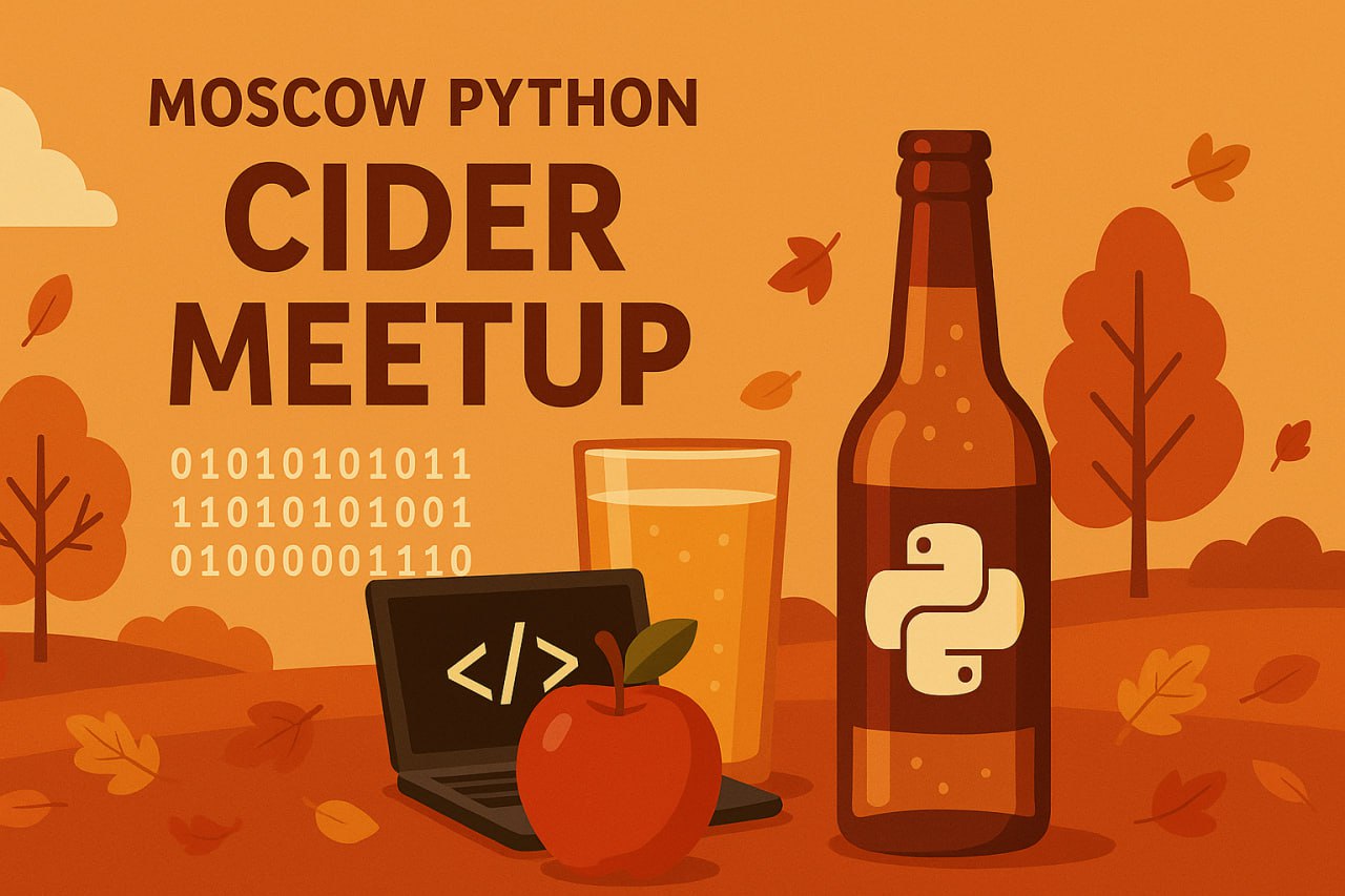 Обложка мероприятия Moscow Python Cider Meetup №28